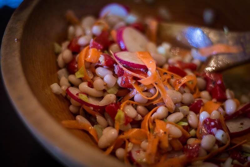 Alubia Blanca Salad with Pineapple Vinaigrette - Rancho Gordo