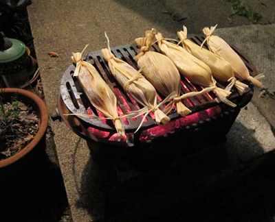 Fish and Seafood Grilled in Corn Husks, Again. Better? I Think So. - Rancho Gordo