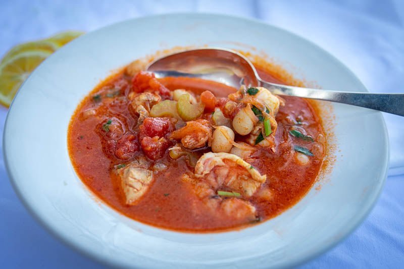 Fish & Shrimp Stew with Alubia Blanca - Rancho Gordo
