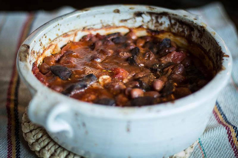 Heirloom Bean and Mushroom “Carnitas” Casserole - Rancho Gordo