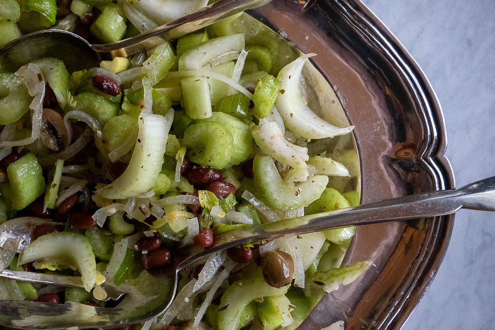 Hidatsa Red Bean Salad with Celery and Lime - Rancho Gordo