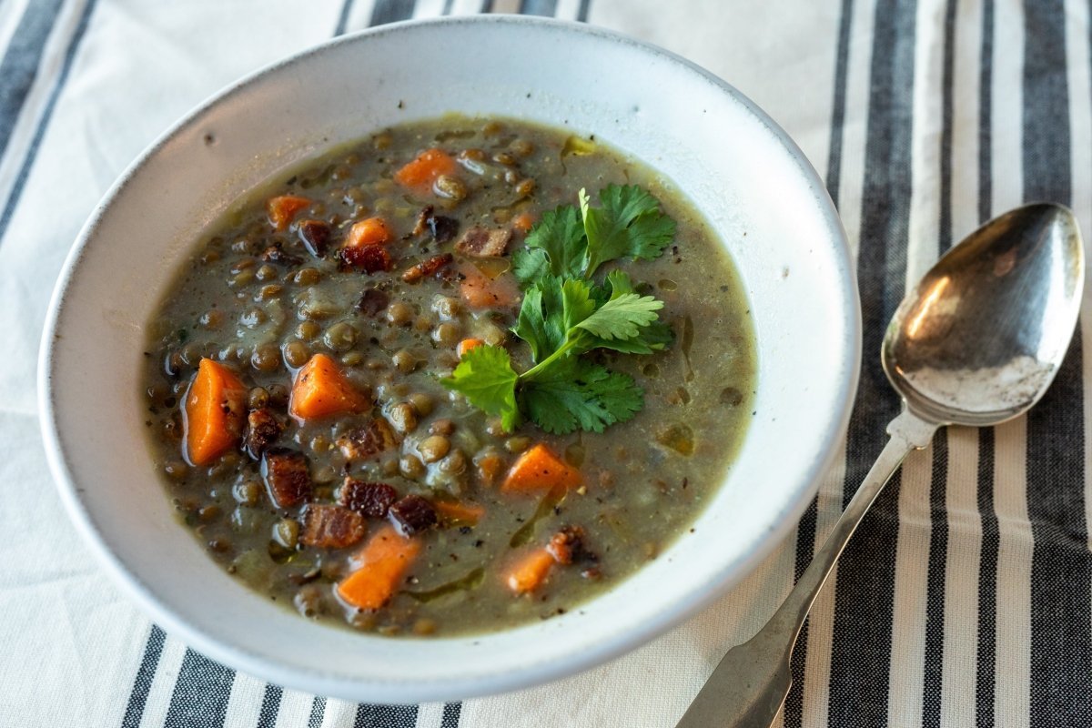 Lentil, Leek, and Sweet Potato Stew - Rancho Gordo
