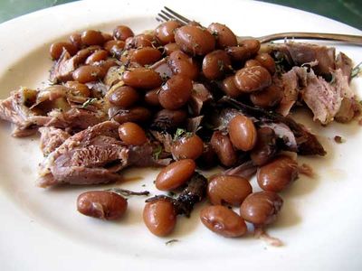 Lila Beans with Duck Confit - Rancho Gordo