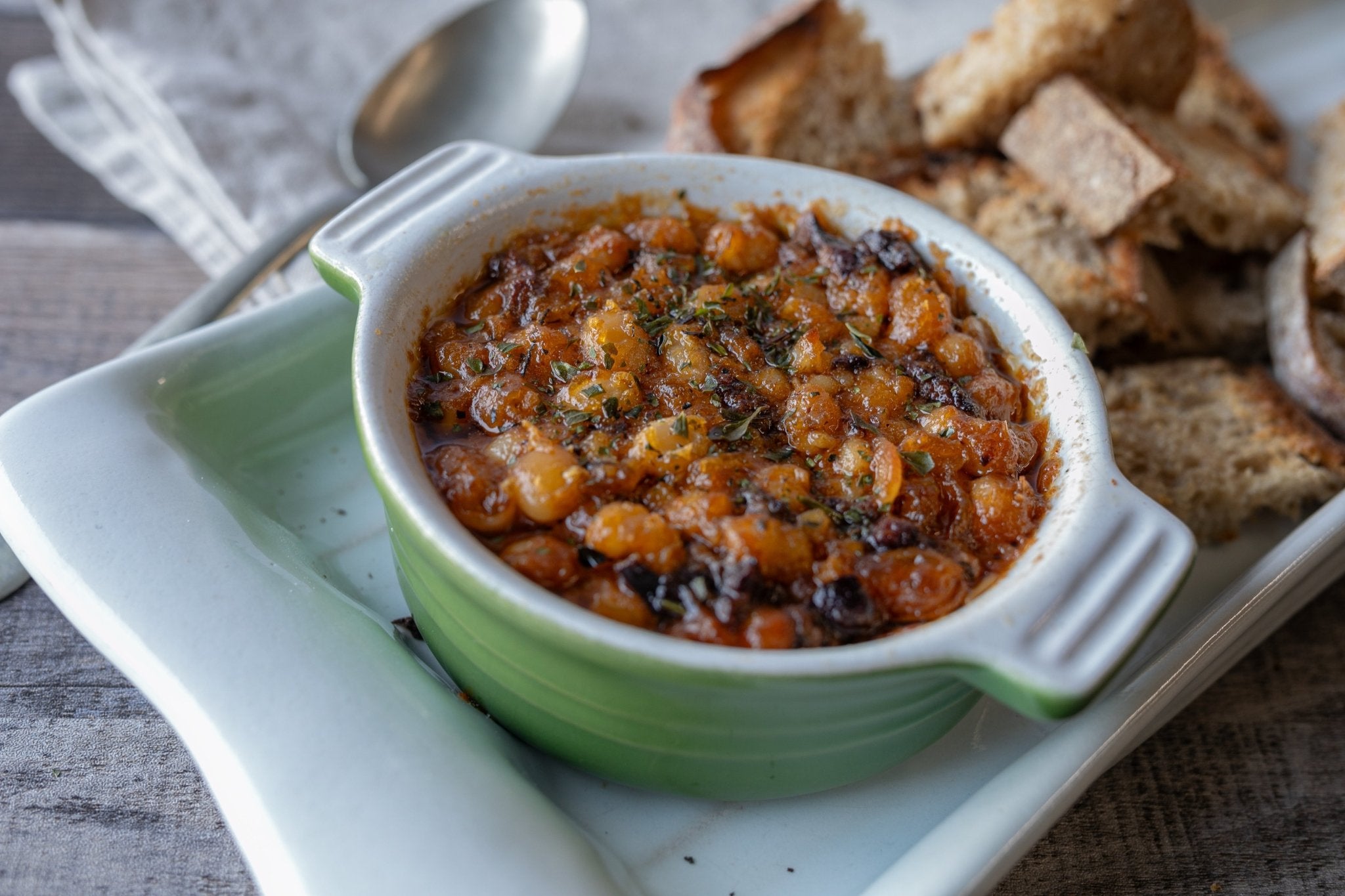 Lukas Volger's Smoky Confit'd Beans with Olives - Rancho Gordo
