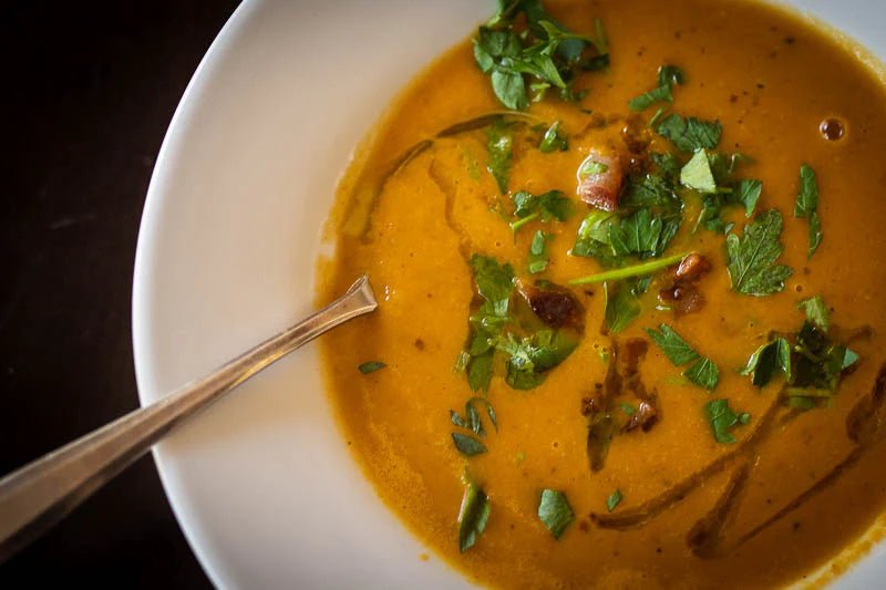 Recipe: Carrot and Mayocoba Soup - Rancho Gordo