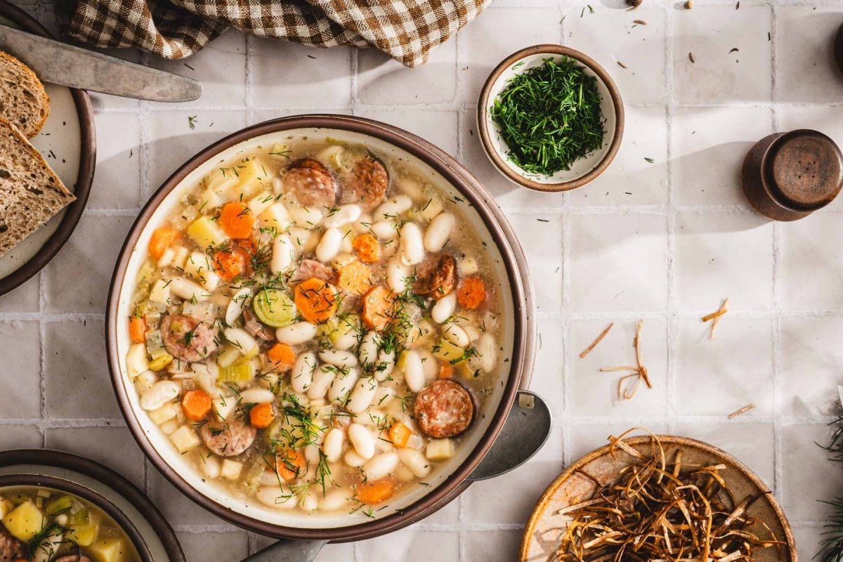 Sylwia Vaclavek's Polish White Bean Soup (Zupa Fasolowa) - Rancho Gordo