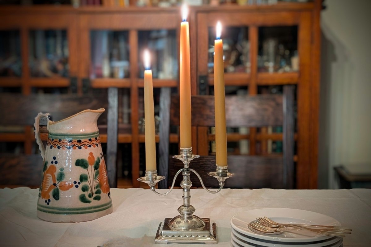 Bluecorn Beeswax Candles - Rancho Gordo