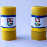 Bluecorn Beeswax Pillar Candle - Rancho Gordo