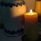 Bluecorn Beeswax Pillar Candle - Rancho Gordo