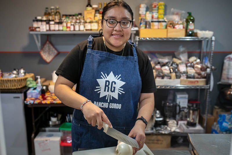 Rancho Gordo Denim Apron - Rancho Gordo