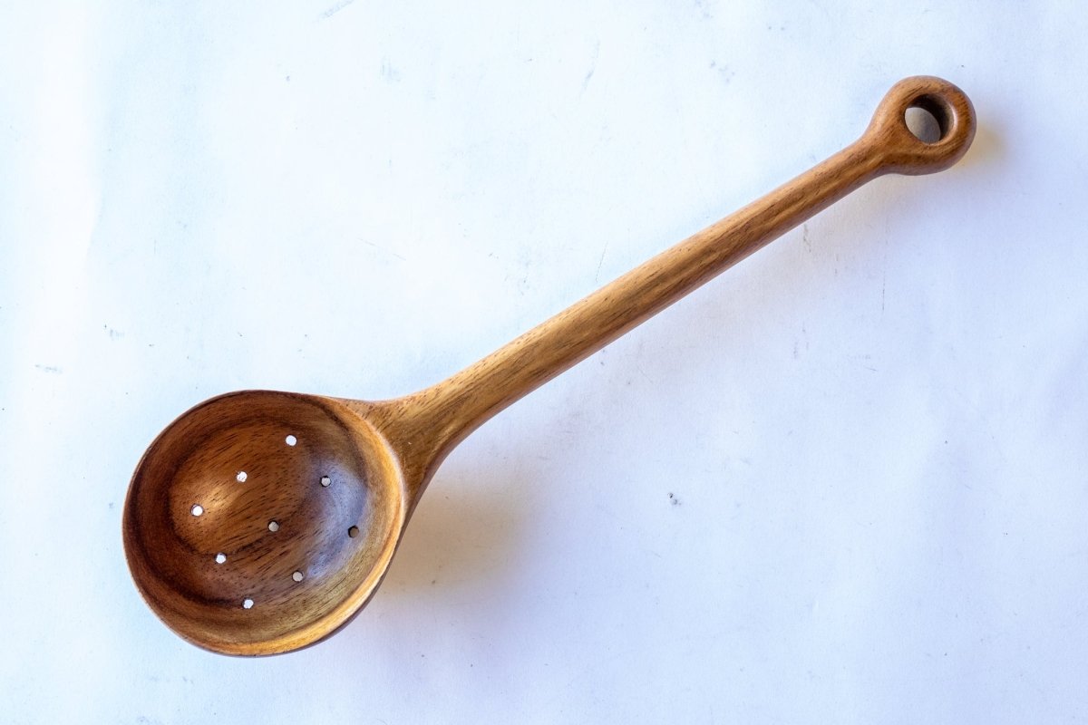 Slotted Wooden Spoon from Guatemala - Rancho Gordo